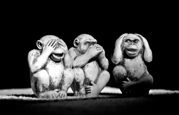 Three wise monkeys by Anderson Mancini